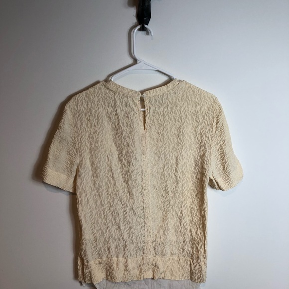 Helmut Lang Tissue Textured Silk Tee - Picture 8 of 8
